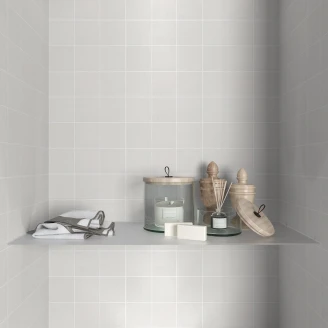 Mosaikkflis Montana Vit Matt 30x30 (10x10) cm