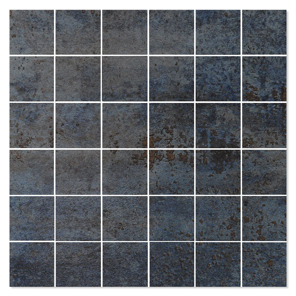 Mosaikkflis Metalic Blå Matt 30x30 (5x5) cm
