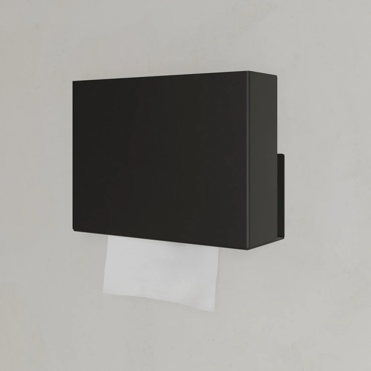 Papirhåndkle-dispenser Sommardopp 30 cm Svart
