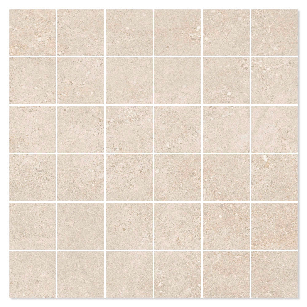 Mosaikkflis Sonsema Beige Matt 30x30 (5x5) cm