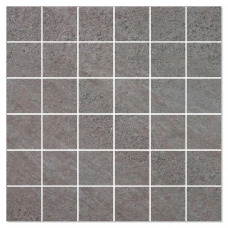 Mosaikkflis <strong>Lumina Stone</strong>  Mørk Grå Matt 30x30 (5x5) cm