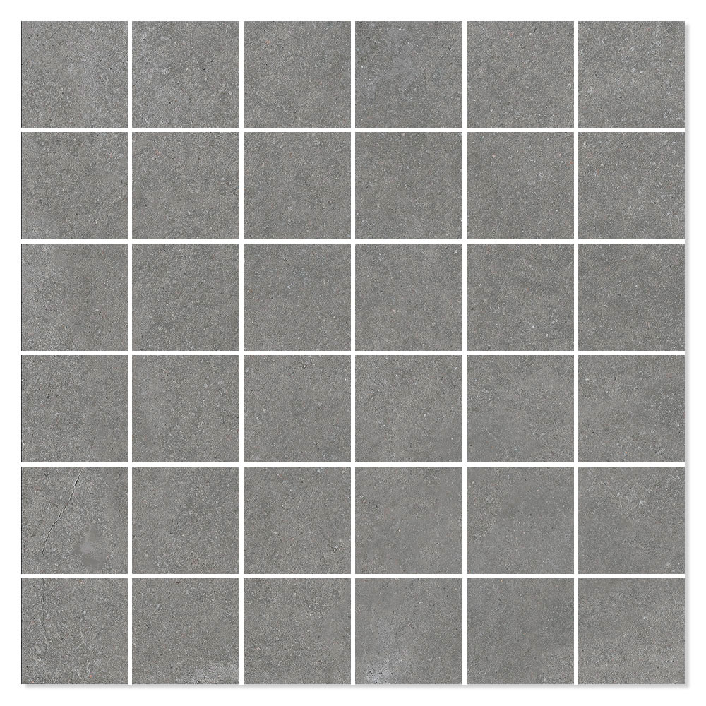 Mosaikkflis Crossover Mørk Grå Matt 30x30 (5x5) cm