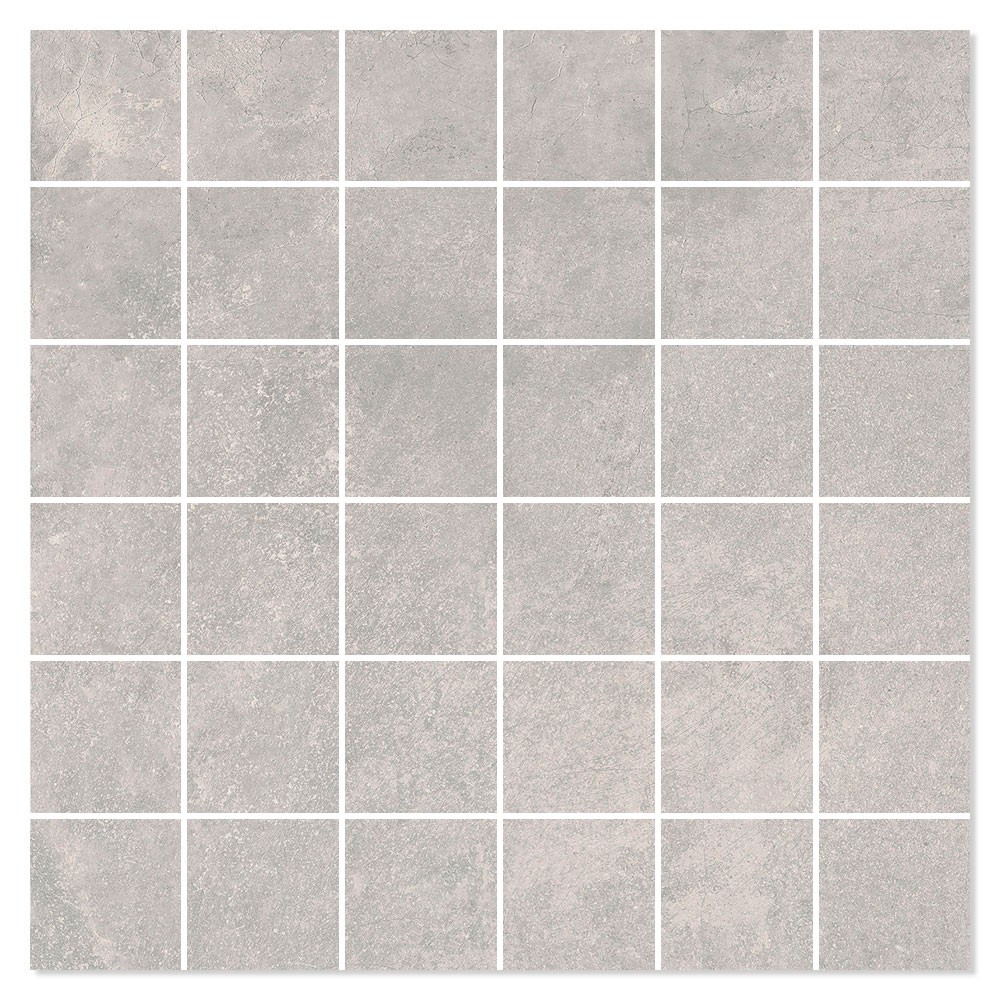 Mosaikkflis Crossover Grå Matt 30x30 (5x5) cm
