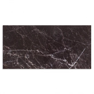 Veggflis <strong>Marmor Fasat</strong>  Svart Blank 10x20 cm