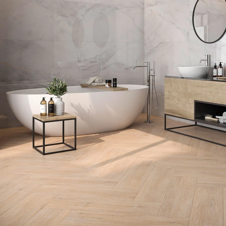 Tre Gulvflis Ekeby Beige Matt 20x75 cm