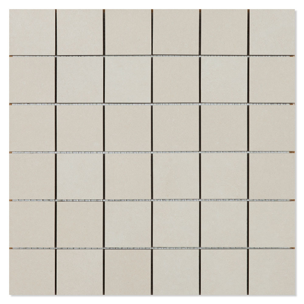Mosaikkflis Seta Beige Matt 30x30 (5x5) cm