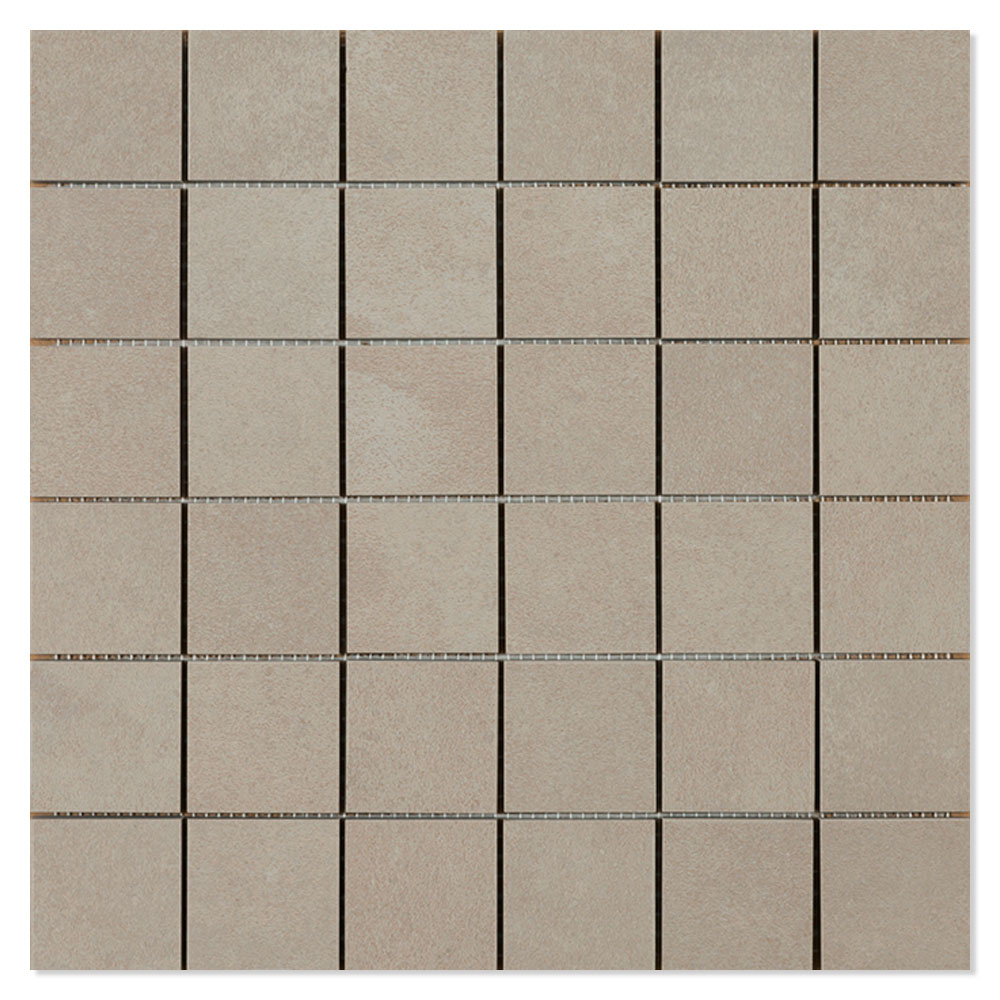 Mosaikkflis Seta Brun Matt 30x30 (5x5) cm