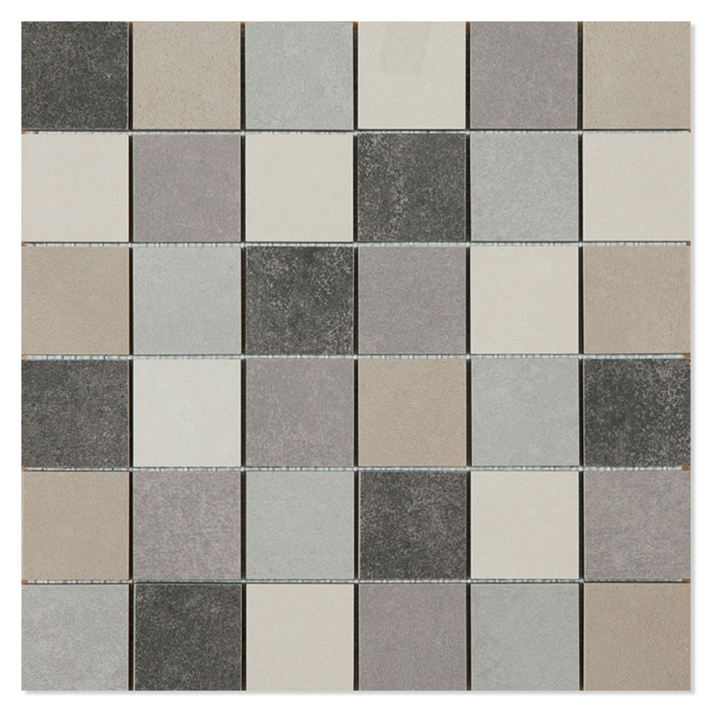 Mosaikkflis Seta Mix Matt 30x30 (5x5) cm