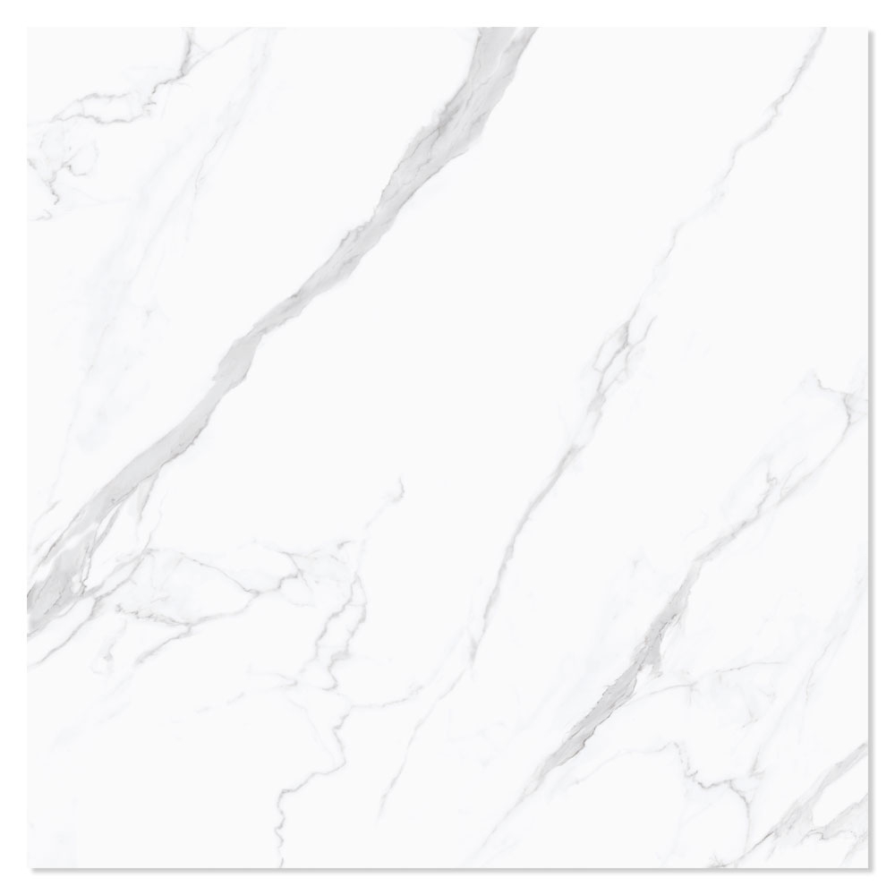 Marmor Gulvflis Marmo Bianco Hvit Matt 122x122 cm