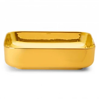 Bathco Servant <strong>Gold&Silver</strong>  Dinan Guld Rectangle 50 cm