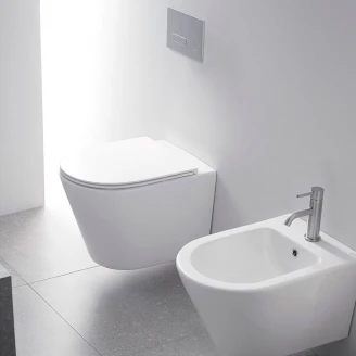 Bathco Vegghengt Toalett Antequera Hvit Blank