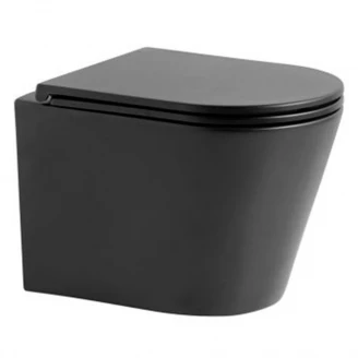 Bathco Væghængt Toilet <strong>Antequera</strong>  Sort Matt