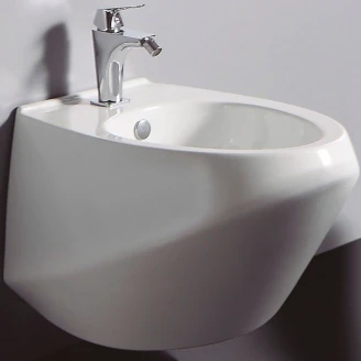 Bathco Vegghengt Bidé <strong>Tiberia</strong>  Hvit Blank