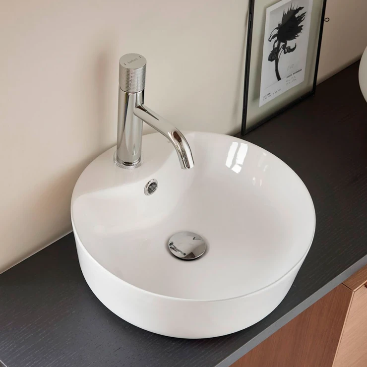Bathco Servant Veina Hvit Blank 40 cm