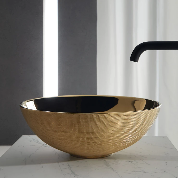 Bathco Servant Breston Dorado Brons Blank 40 cm