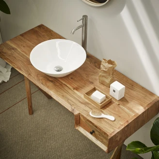 Bathco Servant <strong>Caceres</strong>  Hvit Blank 43 cm