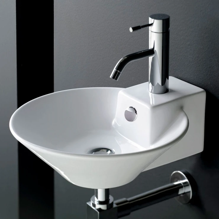 Bathco Servant Biarritz Hvit Blank 38 cm