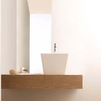 Bathco Servant Genova Hvit Blank 42 cm