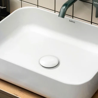 Bathco Servant Dinan Hvit Matt 50 cm