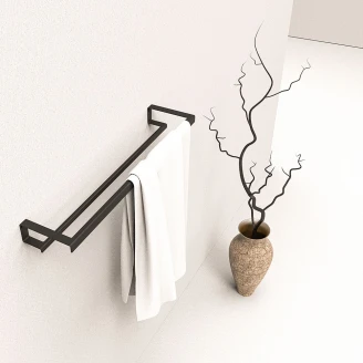 Håndkleholder <strong>Sommardopp</strong>  60 cm Svart Dubbel