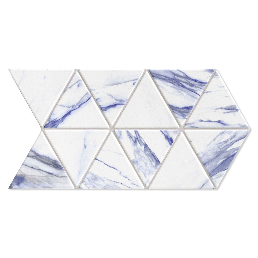 Marmor Gulvflis Triangle Marmor Blå Matt 28x49 cm