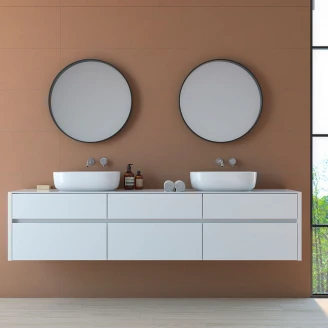 Veggflis <strong>Prisma</strong>  Brun Matt 33x100 cm