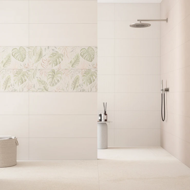 Veggflis Prisma Beige Matt 33x100 cm