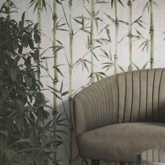 Dekor Veggflis <strong>Prisma</strong>  Bambu Matt 67x100 (Sett med 2 deler - 33.3 x 100 cm) cm
