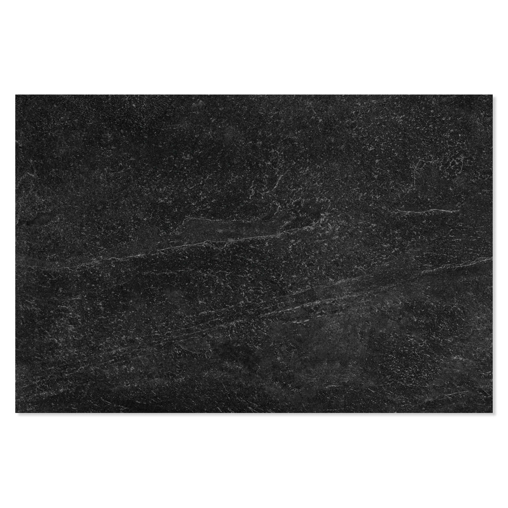 Utendørsflis Slate Rock Svart Matt 60x90 cm Tykkelse 20 mm