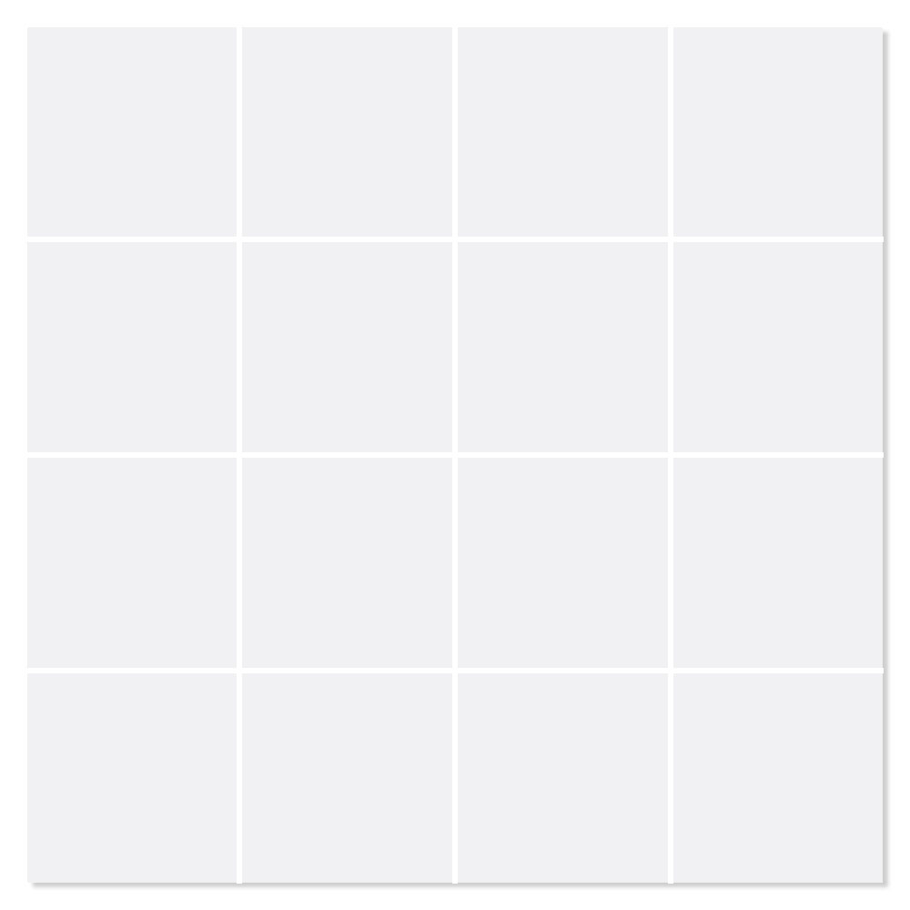 Mosaikkflis Terra Hvit Halvpolert 30x30 (7x7) cm