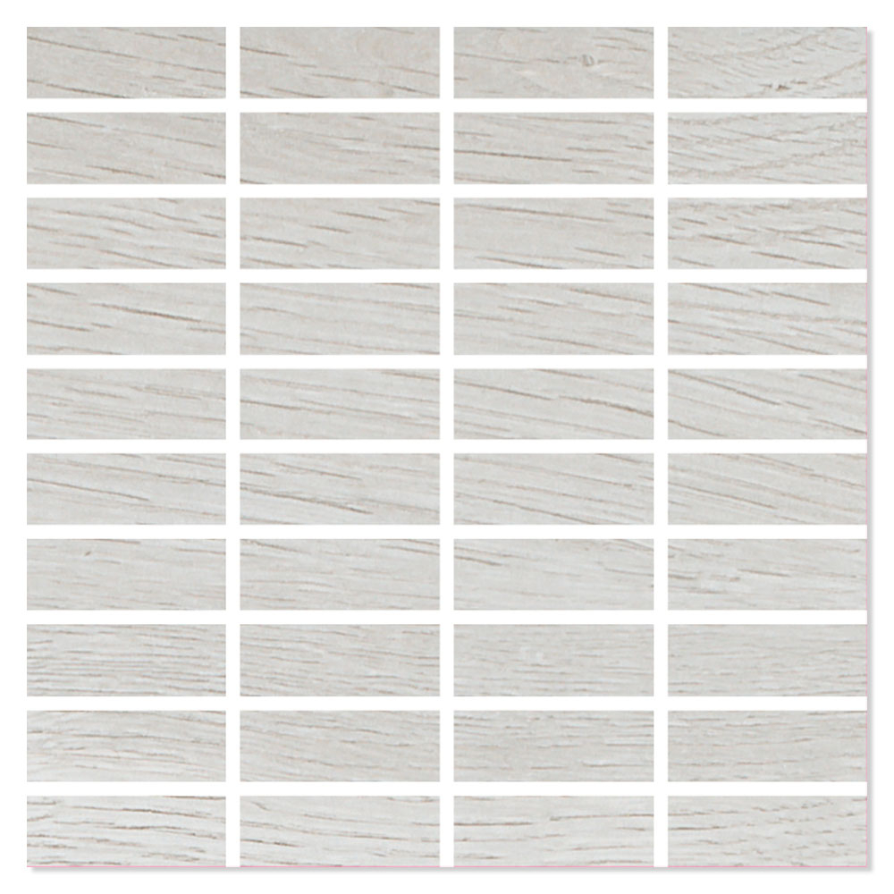Tre Gulvflis Northwood Hvit Matt 30x30 (2.5x7) cm