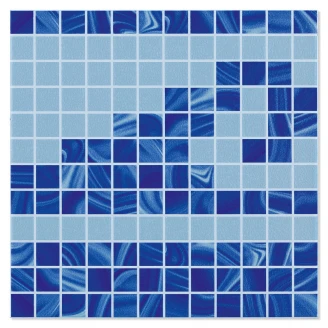 Dekor Gulvflis <strong>Breeze</strong>  Dekor Blå Blank 33x33 cm
