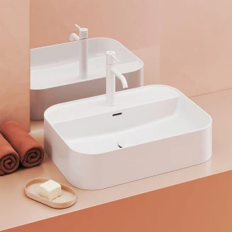 Ravak Servant <strong>Ceramic Slim</strong> Rektangulär Hvit Blank 55 cm med Hylla