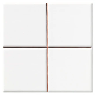 Veggflis <strong>Corbett</strong>  Hvit Blank 20x20 (10x10) cm