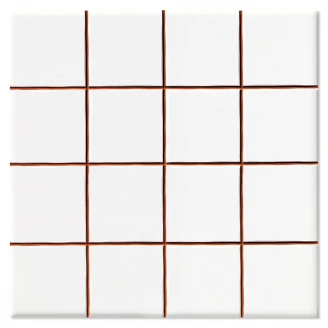 Veggflis <strong>Corbett</strong>  Hvit Blank 20x20 (5x5) cm