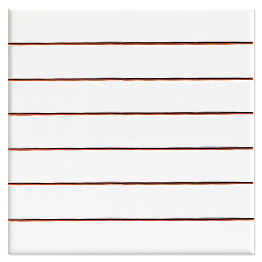 Veggflis Corbett Hvit Blank 20x20 (2.5x20) cm