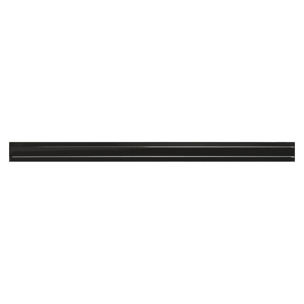 Pissano Veggflis New York Svart Blank 2x30 cm