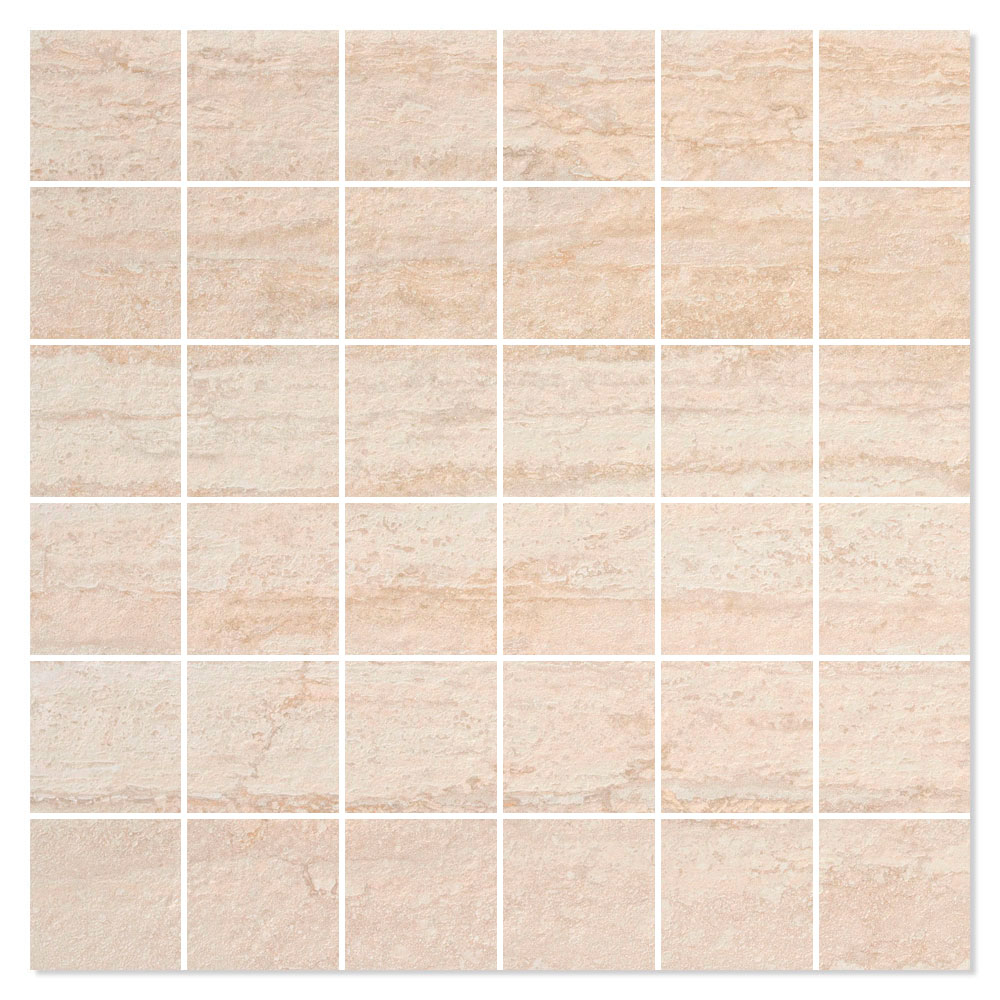 Mosaikkflis Sunstone Beige Matt 30x30 (5x5) cm