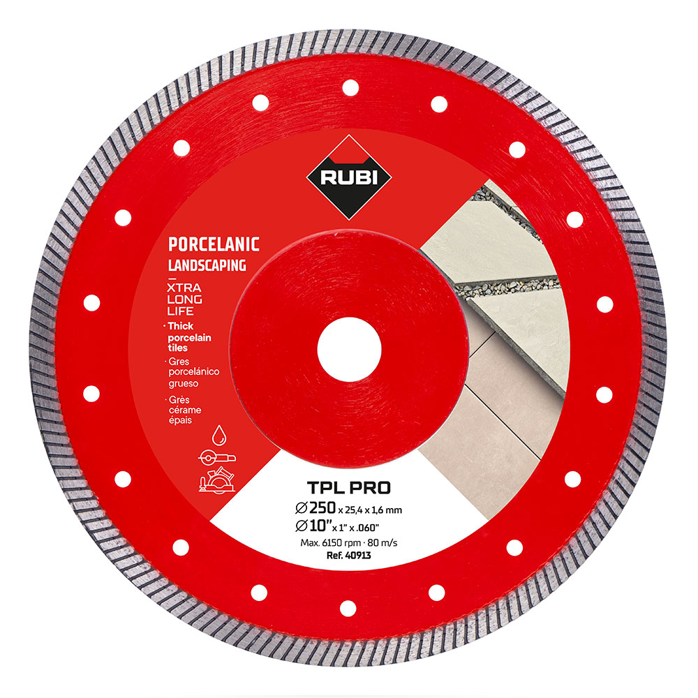 Diamantblad For Porselensfliser TPL 250 EXT PRO (For 20 mm Tykkelse)