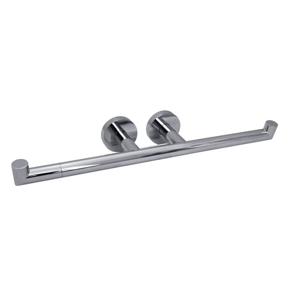 Dobbel Toalettpapirholder Holmstrand Krom Blank