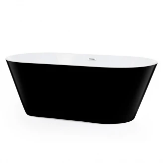 Badekar <strong>Luna</strong>  Svart Blank 180x80 cm