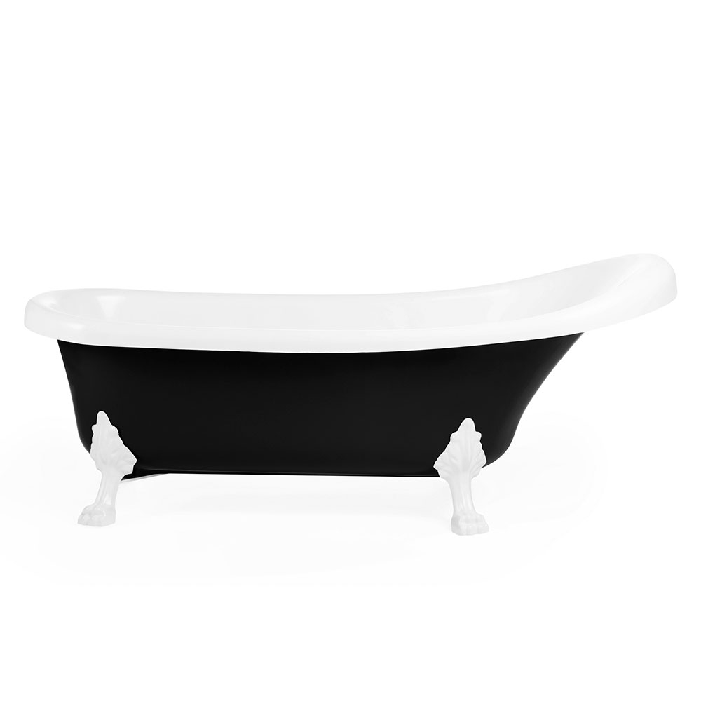 Badekar Merlin Svart Blank 170x70 cm