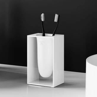 Tannbørsteholder <strong>Loberia</strong>  Hvit Blank