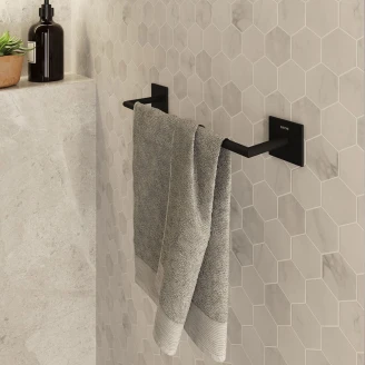 Håndkleholder Eden Svart Matt 30 cm