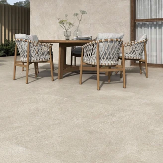 Utendørsflis <strong>Haven</strong>  Beige Matt 60x60 cm Tykkelse 20 mm
