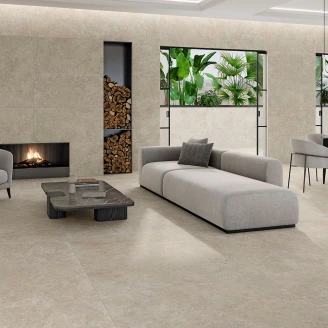 Gulvflis <strong>Sleekstone</strong>  Beige Matt 120x120 cm