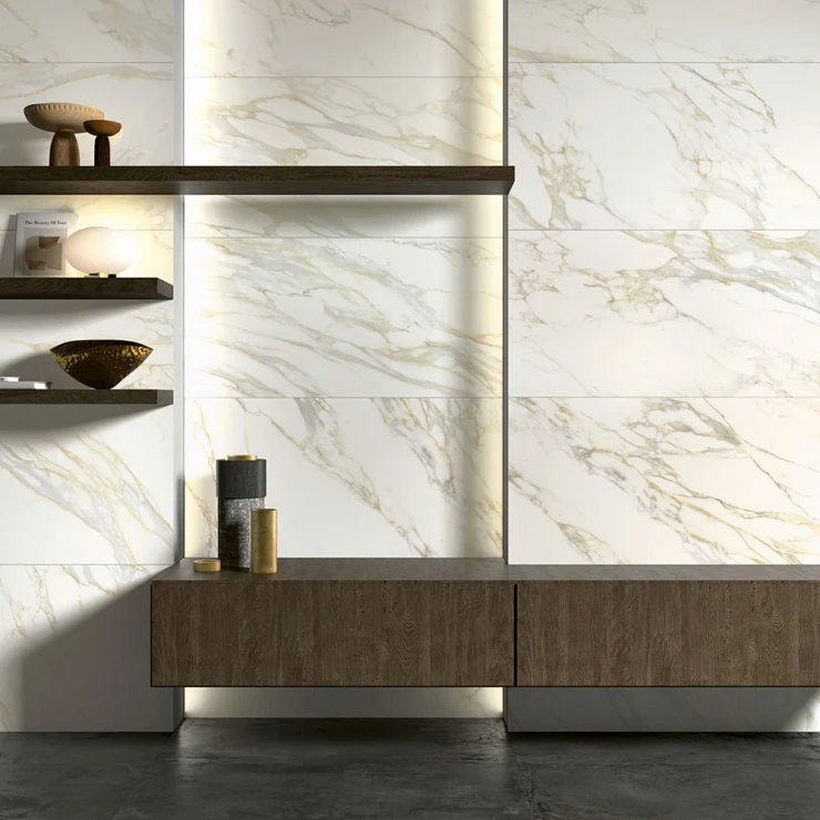 Unicomstarker Marmor Gulvflis Calacatta Gold Matt-Sateng 60x120 cm