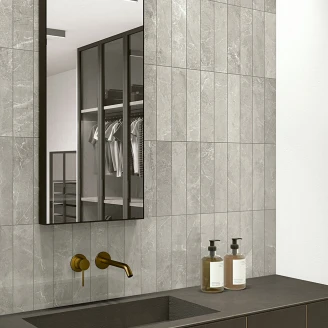 Unicomstarker Marmor Gulvflis Grey Marble Matt-Sateng 7x30 cm