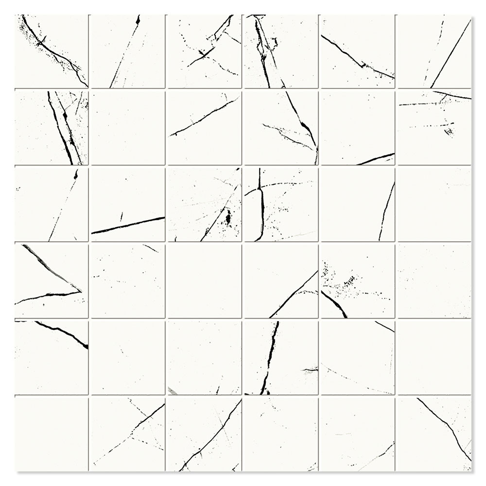 Unicomstarker Marmor Mosaikkflis Reverse Polert 30x30 (5x5) cm