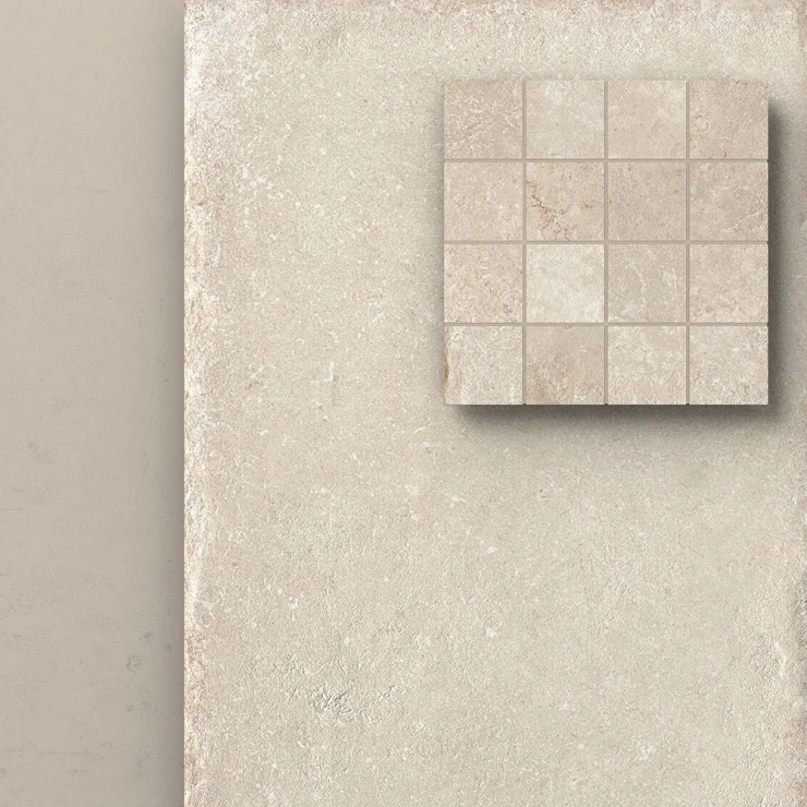 Unicomstarker Marmor Mosaikkflis Creme Matt 30x30 (5x5) cm